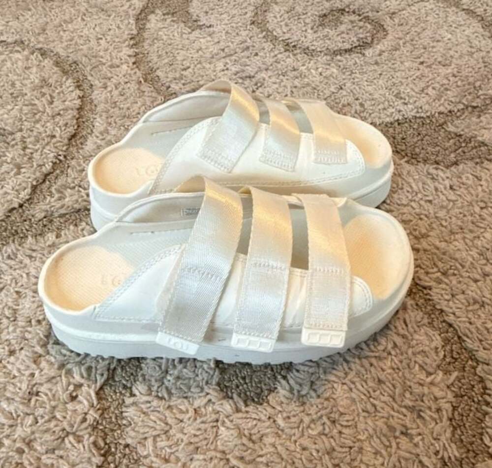 UGG Women's Goldenglow Slide Sandal in White